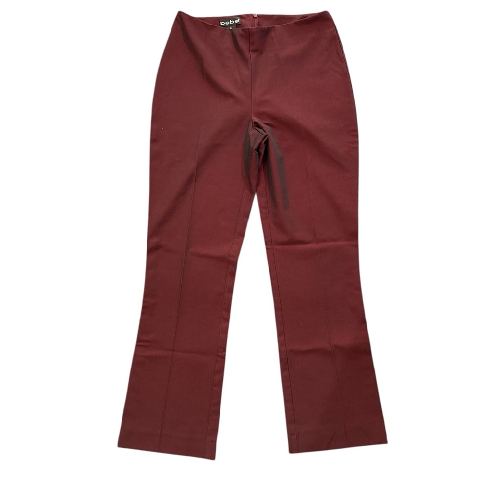 Bebe Vintage 90s Burgundy & Black Dress Pants